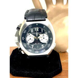 Chronographe Suisse Cie Men's Watch CSC260 Swiss Automatic Lefty Black Dial 45mm